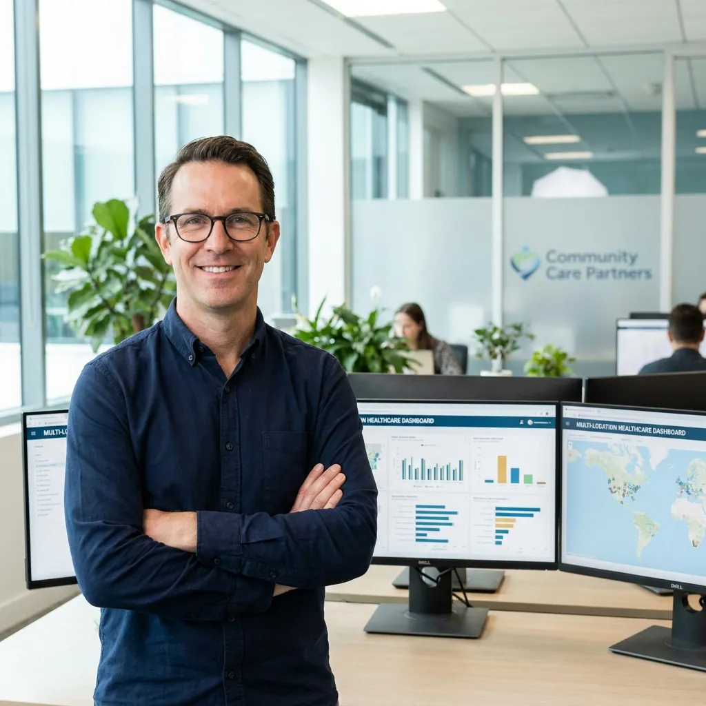 VoxHealth AI receptionist at a multi-location dental group reception